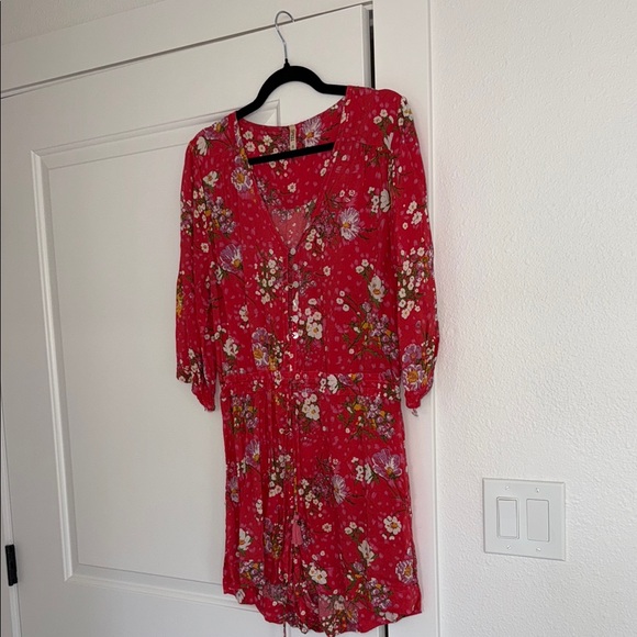 Spell - Floral Red Romper - Picture 5 of 5